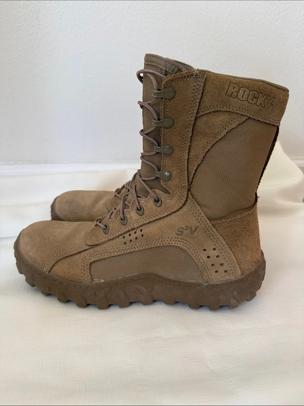 Rocky Men's Tactical Lace-Up Boot in Brown size 11 M